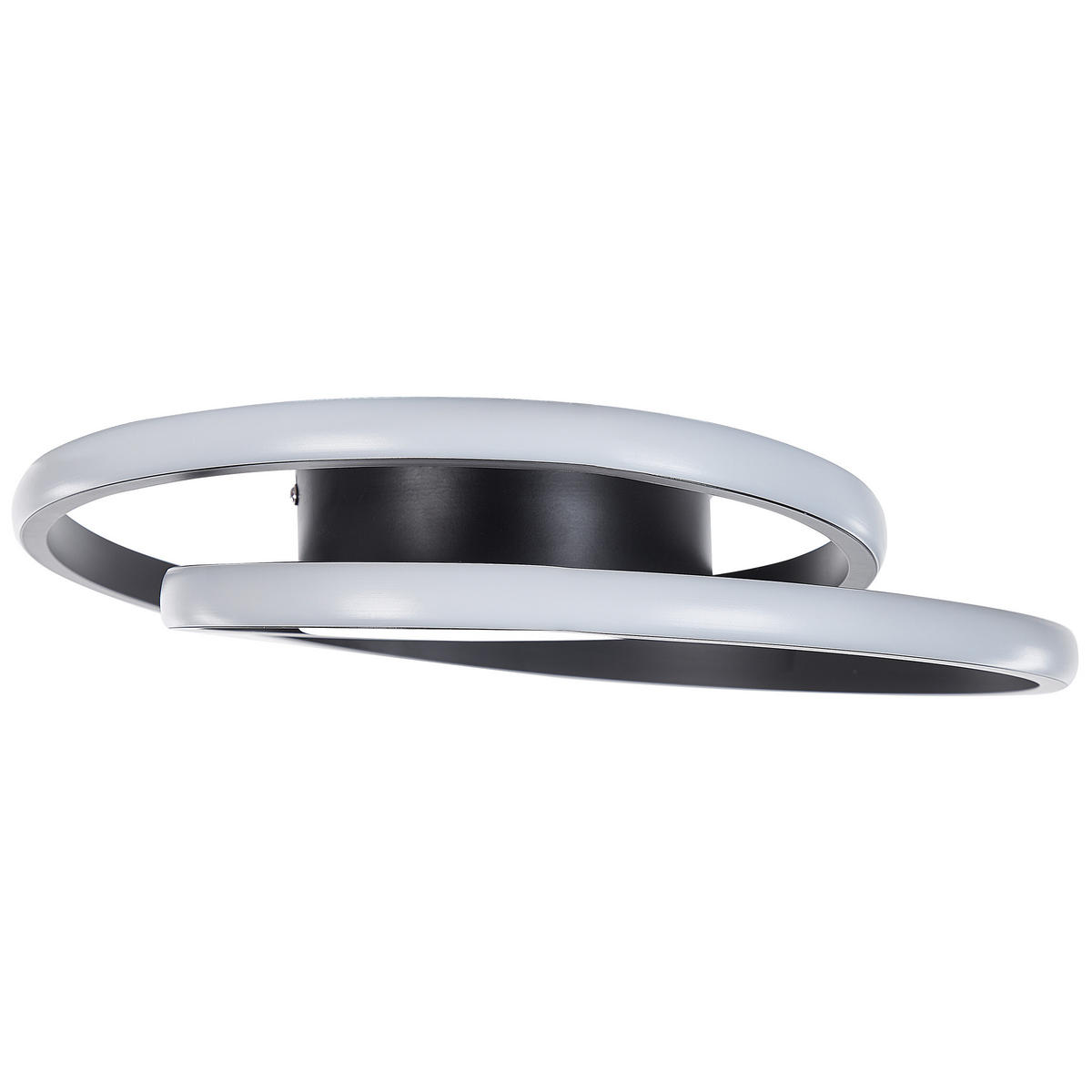 DECKENLEUCHTE Naryn 38/38/15 cm - Schwarz, Metall (38/38/15cm) - Beliani