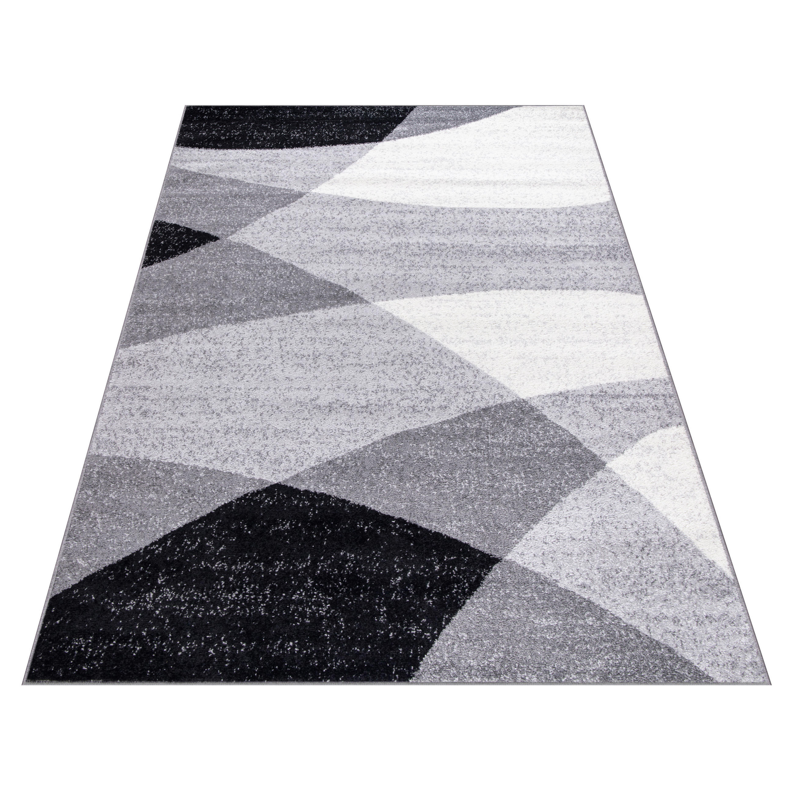 KURZFLORTEPPICH 120/170 cm Fiesta 110 - Schwarz/Grau, Textil (120/170cm) - Paco Home