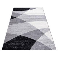 KURZFLORTEPPICH 80/250 cm Fiesta 110 - Schwarz/Grau, Textil (80/250cm) - Paco Home