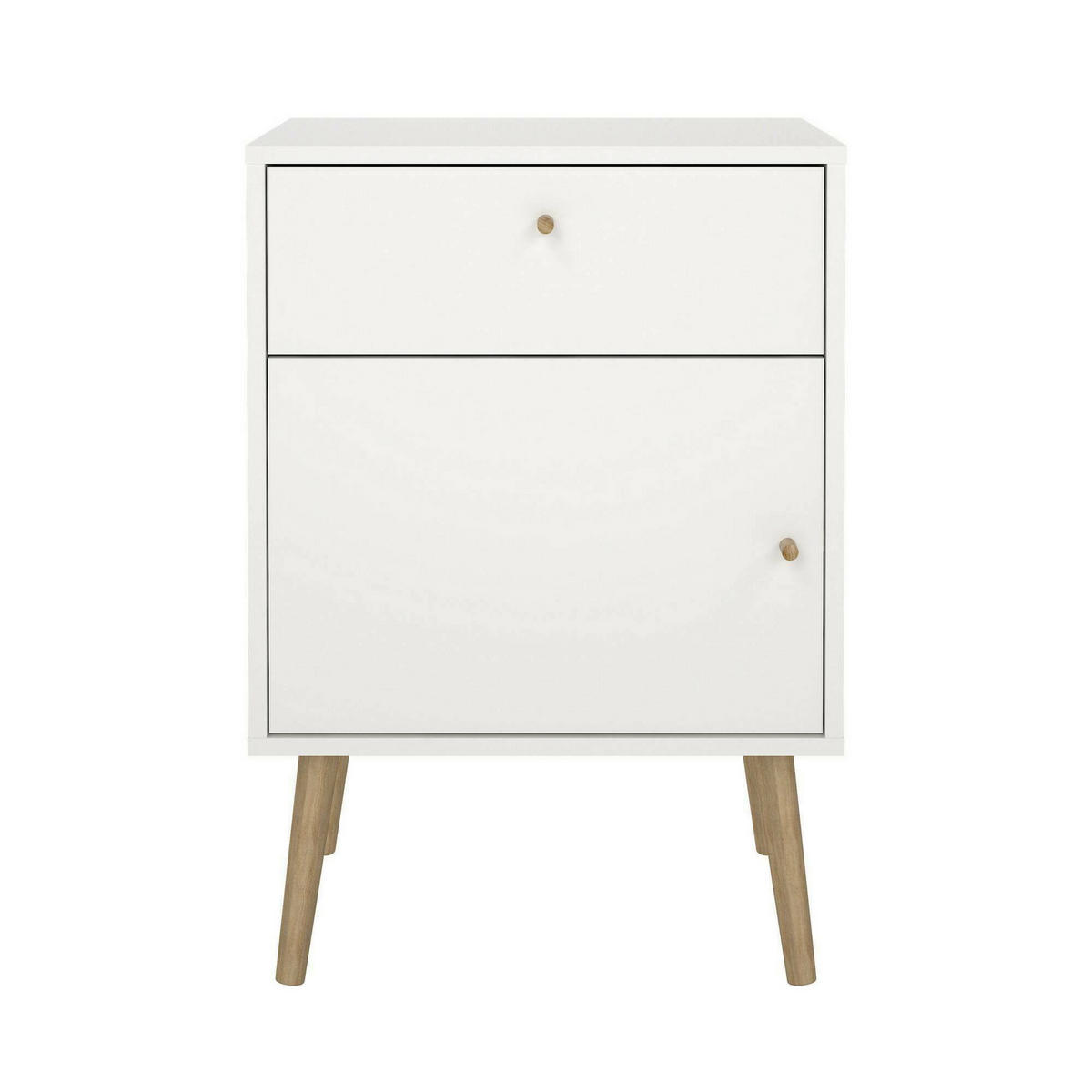 NACHTTISCH Weiß 39.1/50.2/72.1 cm - Weiß, Holzwerkstoff (50.2/72.1/39.1cm) - DMORA