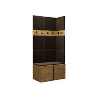 GARDEROBEN-SET Orion I - Eiche Artisan/Braun, Holzwerkstoff/Kunststoff (84/186/46cm) - MIRJAN24