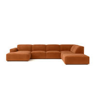 ECKSOFA Cursal V, Stoff Salvador, Braun, Rechts - Braun, Holz (364/262cm) - Kaiser Möbel