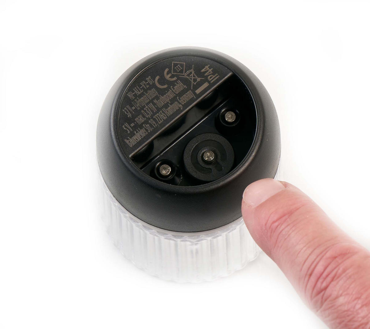 LED-AKKU-LOUNGE-LIGHTS - kabellos mit Touchsensor für Innen und Außen, RGBW Flackereffekt, 4er-Set - Schwarz, Kunststoff (5/5/7cm) - Northpoint