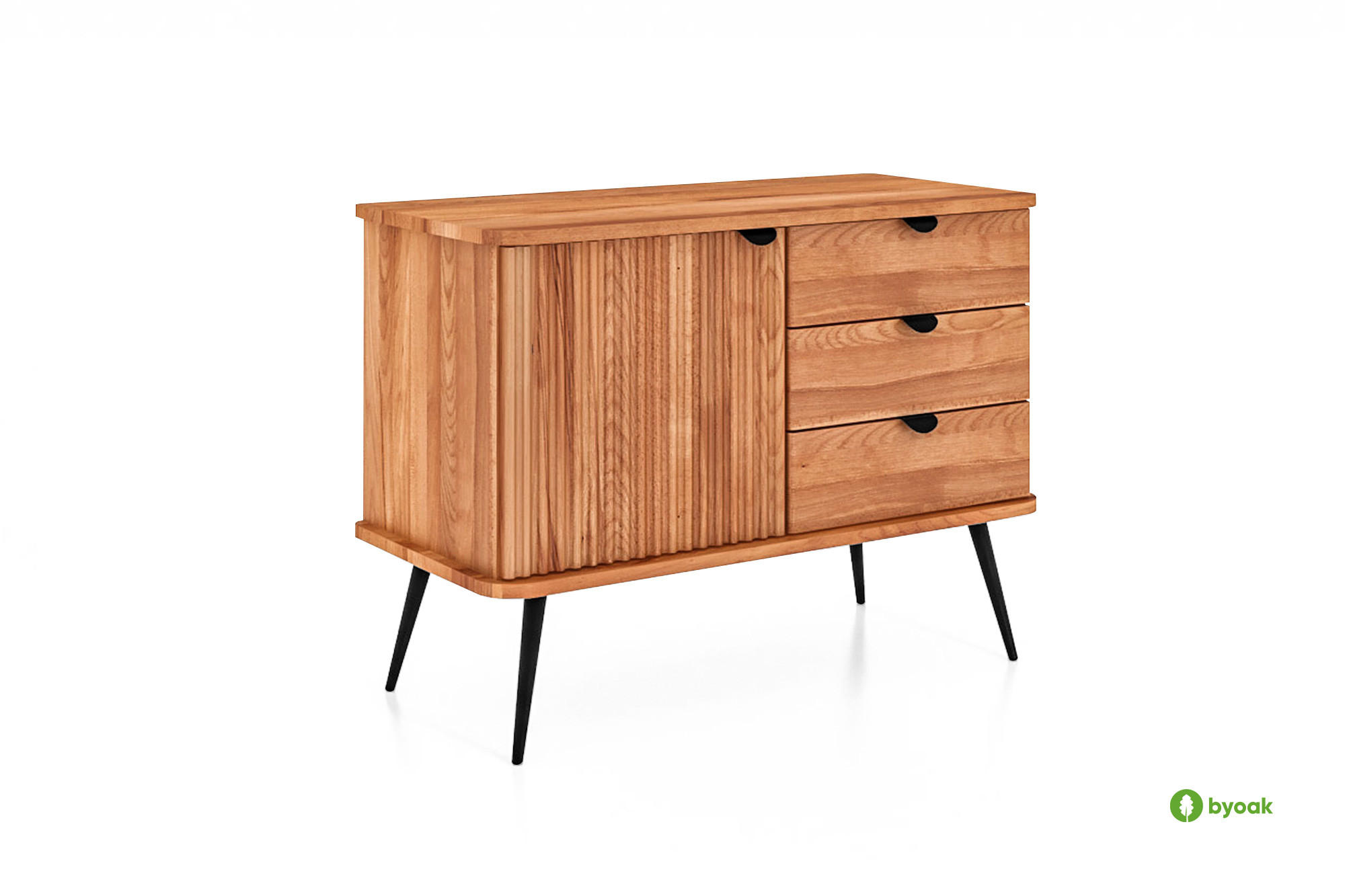 KOMMODE LINA - Kernbuche, Holz (97/72/46cm) - byoak
