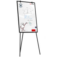 MAGNETISCHES Whiteboard-Flipchart 90x60 cm, Schwarz - Schwarz, Metall (100/70/1.2cm) - ALLboards
