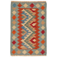 HANDWEBTEPPICH Kelim Gashgai Mehrfarbig 87/60 cm Schurwolle - Multicolor, Textil (60/87cm) - Looma