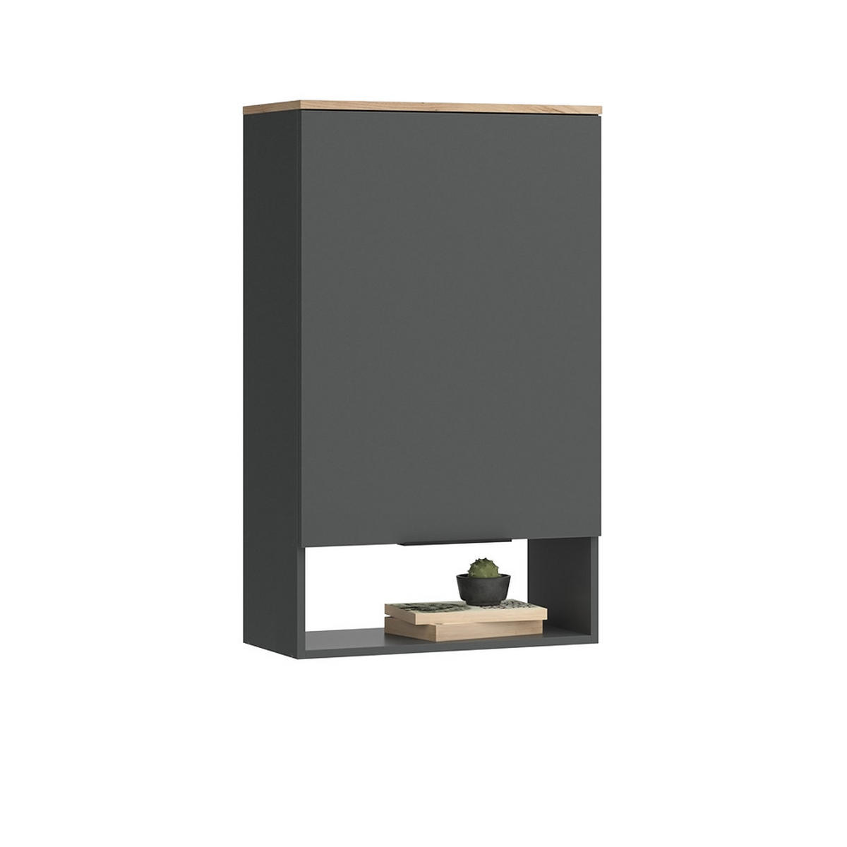 KREDENC Wido Antracit - Sonoma dub/antracitová, kompozitní dřevo (60/100/30cm) - Vicco