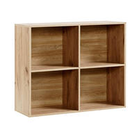 AKTENREGAL Der Verstauer - Eichefarben, Holzwerkstoff (88/75/35cm) - Mokebo