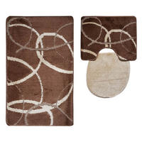 BADEMATTE Set 3 tlg BRAUN - Braun, Textil (60/100cm) - ROLFNERS