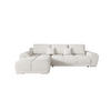 ECKSOFA BEGA L Links TENDER WAY 01 mit Schlaffunktion - Creme, Textil (289/185cm) - Bedante