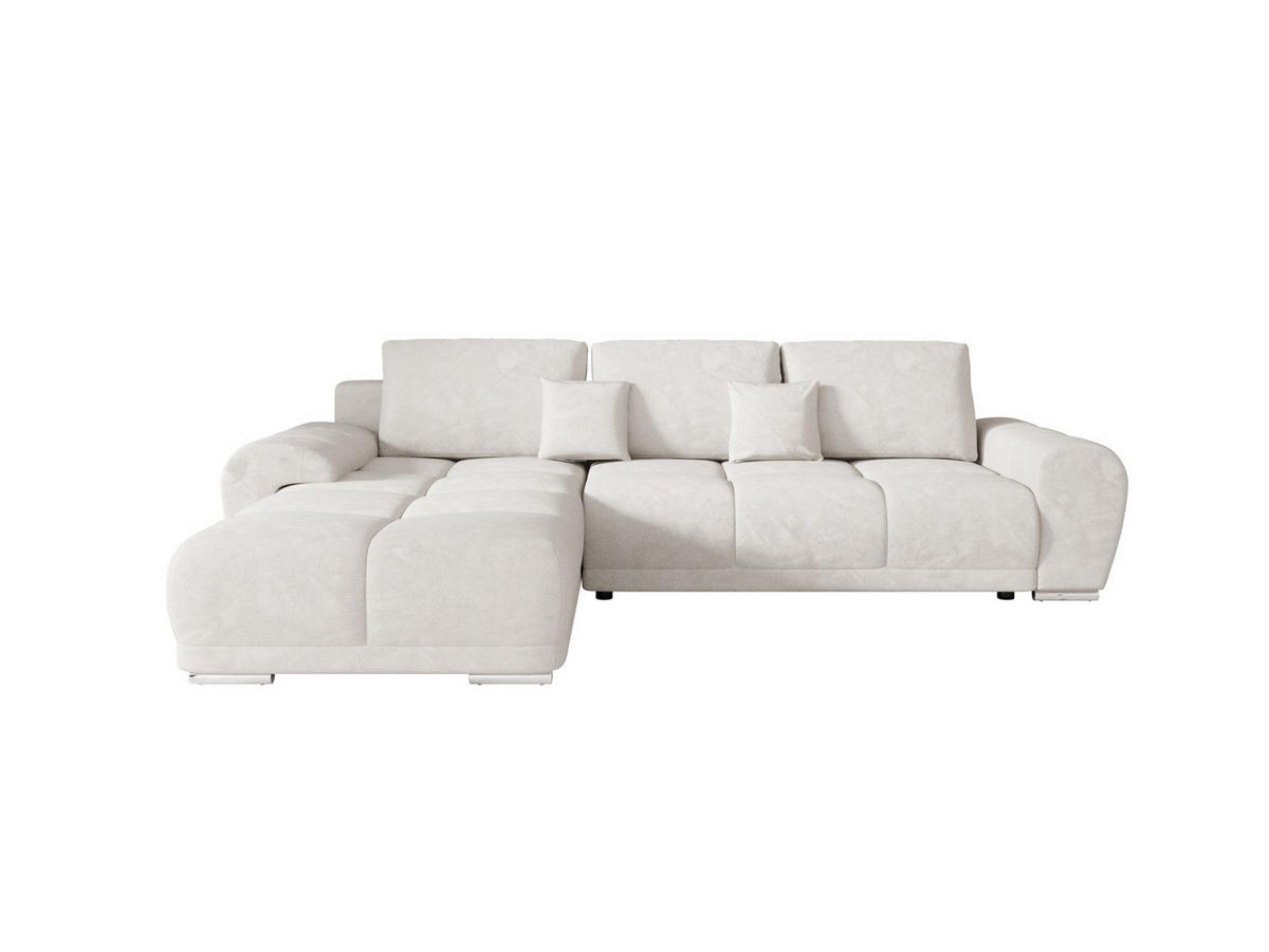 ECKSOFA BEGA L Links TENDER WAY 01 mit Schlaffunktion - Creme, Textil (289/185cm) - Bedante