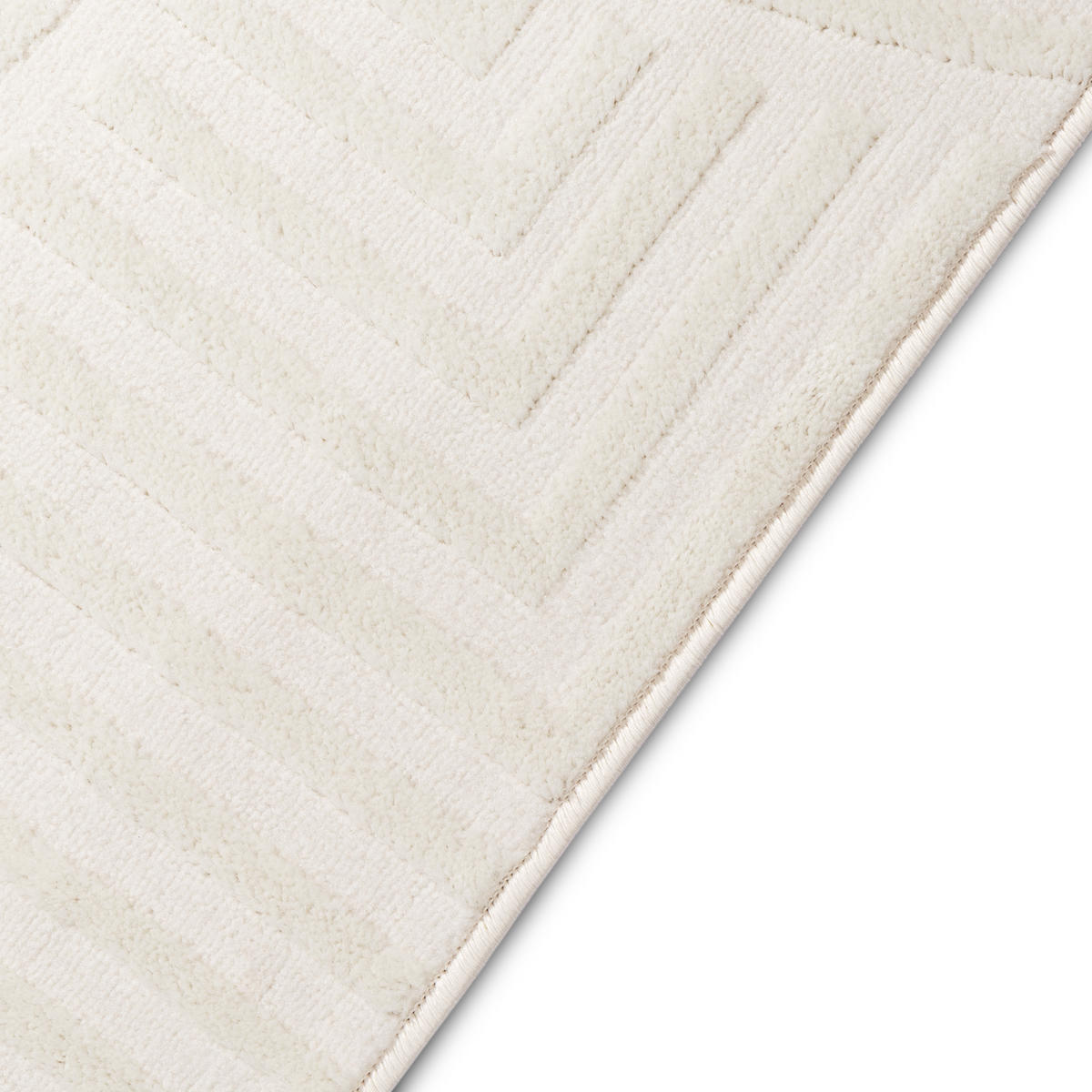 TEPPICH HYGGE Cremeweiß Quadrat 160/160 cm - Creme, Textil (160/160cm) - Tapiso