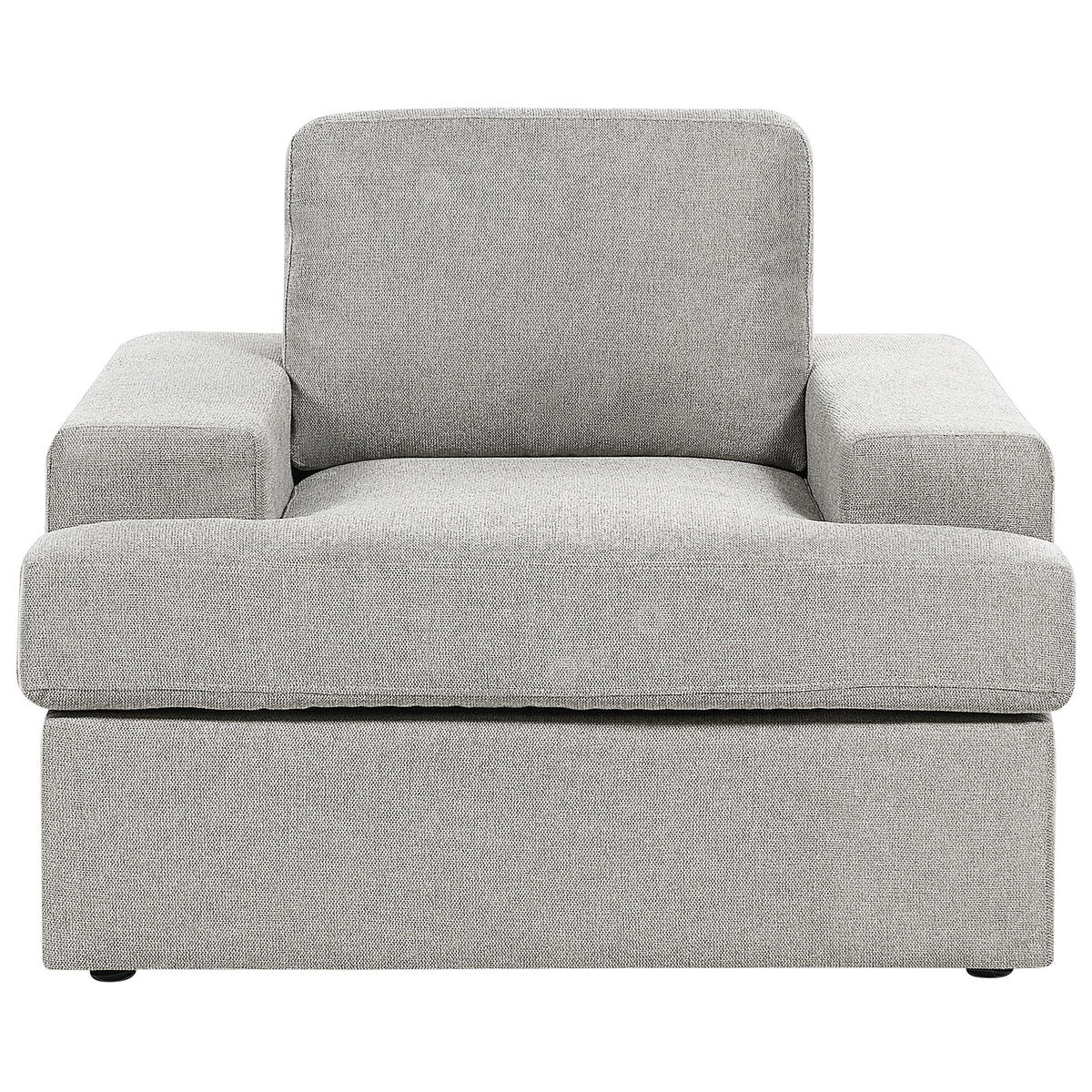 SESSEL hellgrau Alla - Grau, Textil (108/85/103cm) - Beliani