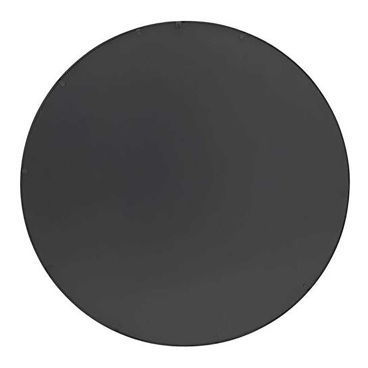 SPIEGEL - rund - Metall - Schwarz - Schwarz, Metall (100/100/100cm) - home24