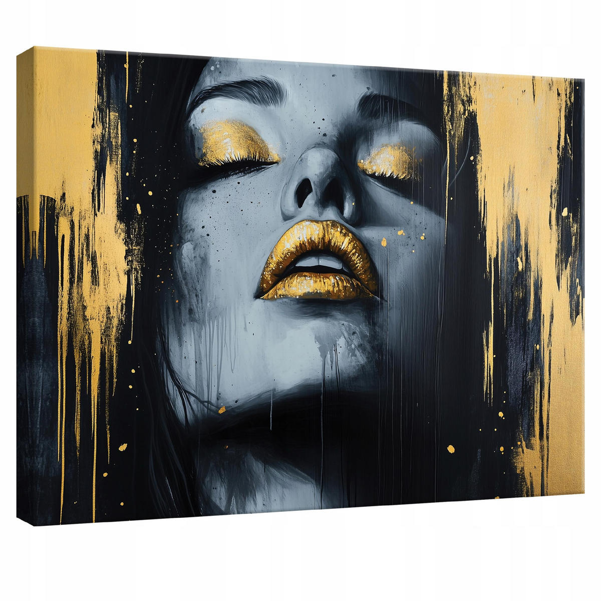 LEINWANDBILD Abstrakt Frau Modern 60x40 - Multicolor, Holzwerkstoff (60/40cm) - Wallarena
