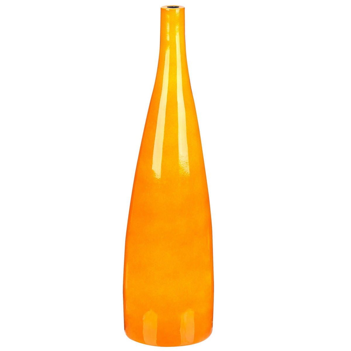 BLUMENVASE Terrakotta orange Sabadell - Orange, Stein (50cm) - Beliani