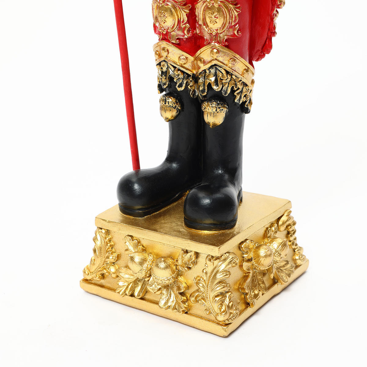 NUSSKNACKER Figur B13 x T12 x H51.5 cm - Rot, Naturmaterialien (12/51.5/13cm) - Hometopia