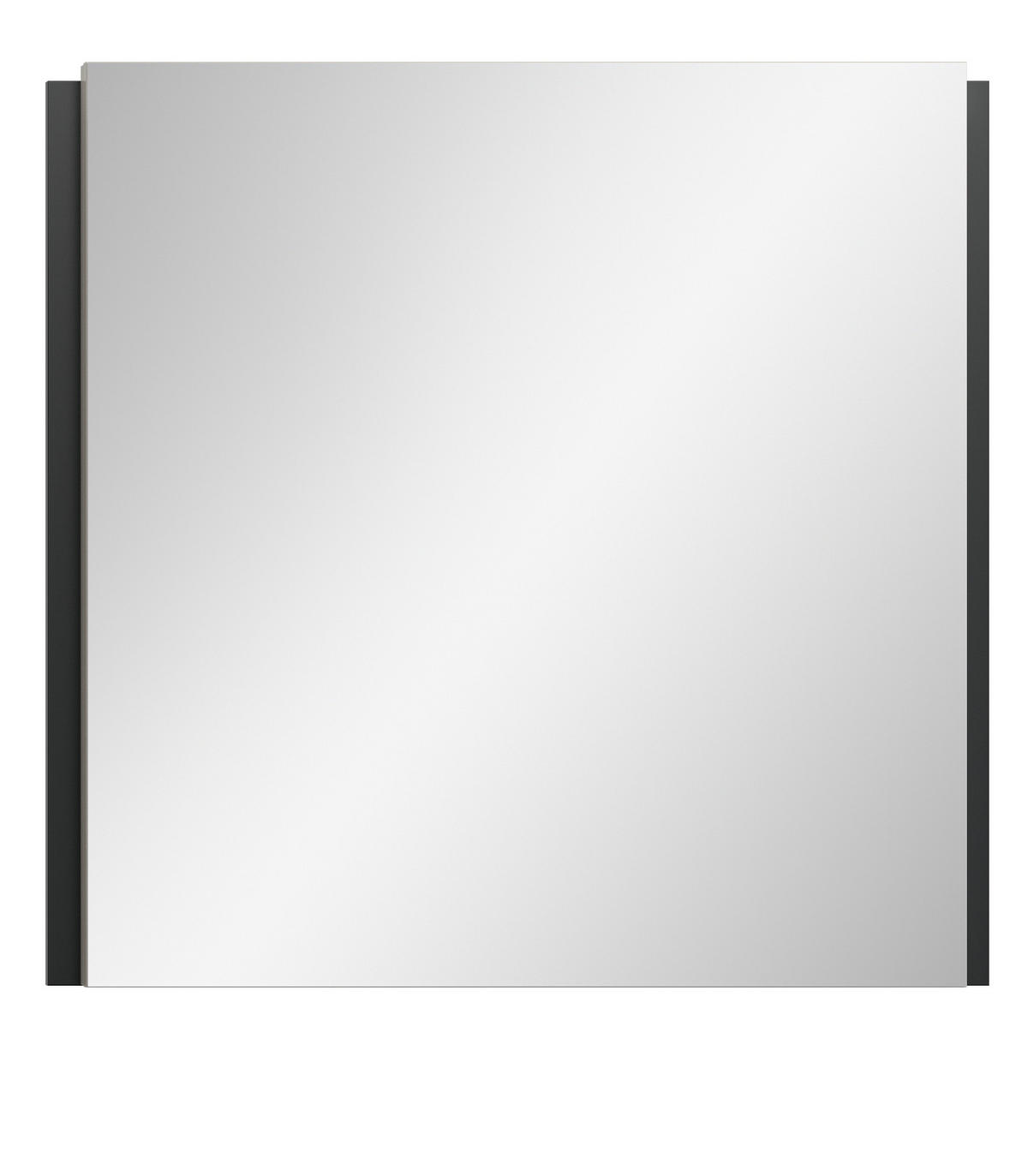 GARDEROBENSPIEGEL Kaschmir, Wandspiegel 72 x 70 cm - Kaschmir/Schwarz, Glas/Holzwerkstoff (72/70/5cm) - Inn.Furn