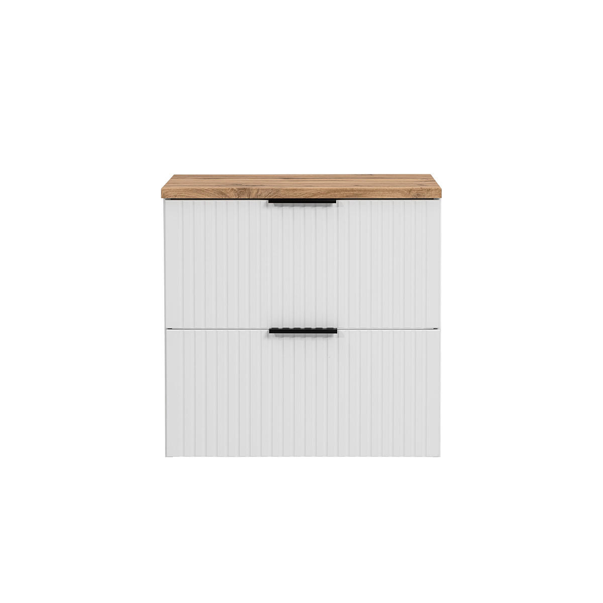 WASCHTISCHUNTERSCHRANK 60.6cm Adriel Weiß - Weiß, Holzwerkstoff (60.6/59/46cm) - Petits-meubles