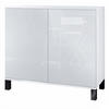 KOMMODE Skadu Weiß Hochglanz - Weiß Hochglanz, Holzwerkstoff (92.5/84.5/35cm) - Vladon