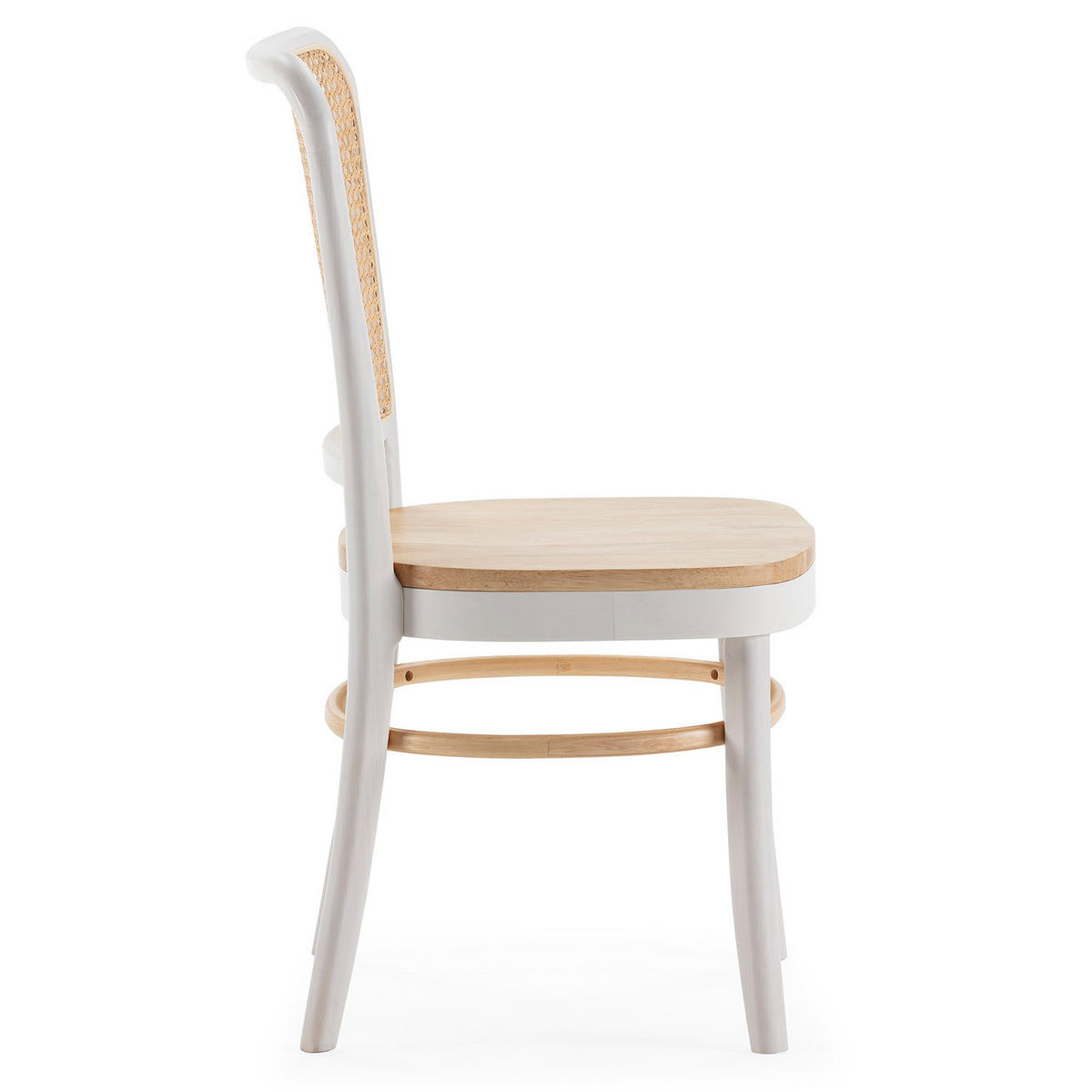 STUHL-SET 2 Vesta weiße/eichen, Massivholz - Honigeiche, Holz (45/88/51cm) - VS Venta-stock