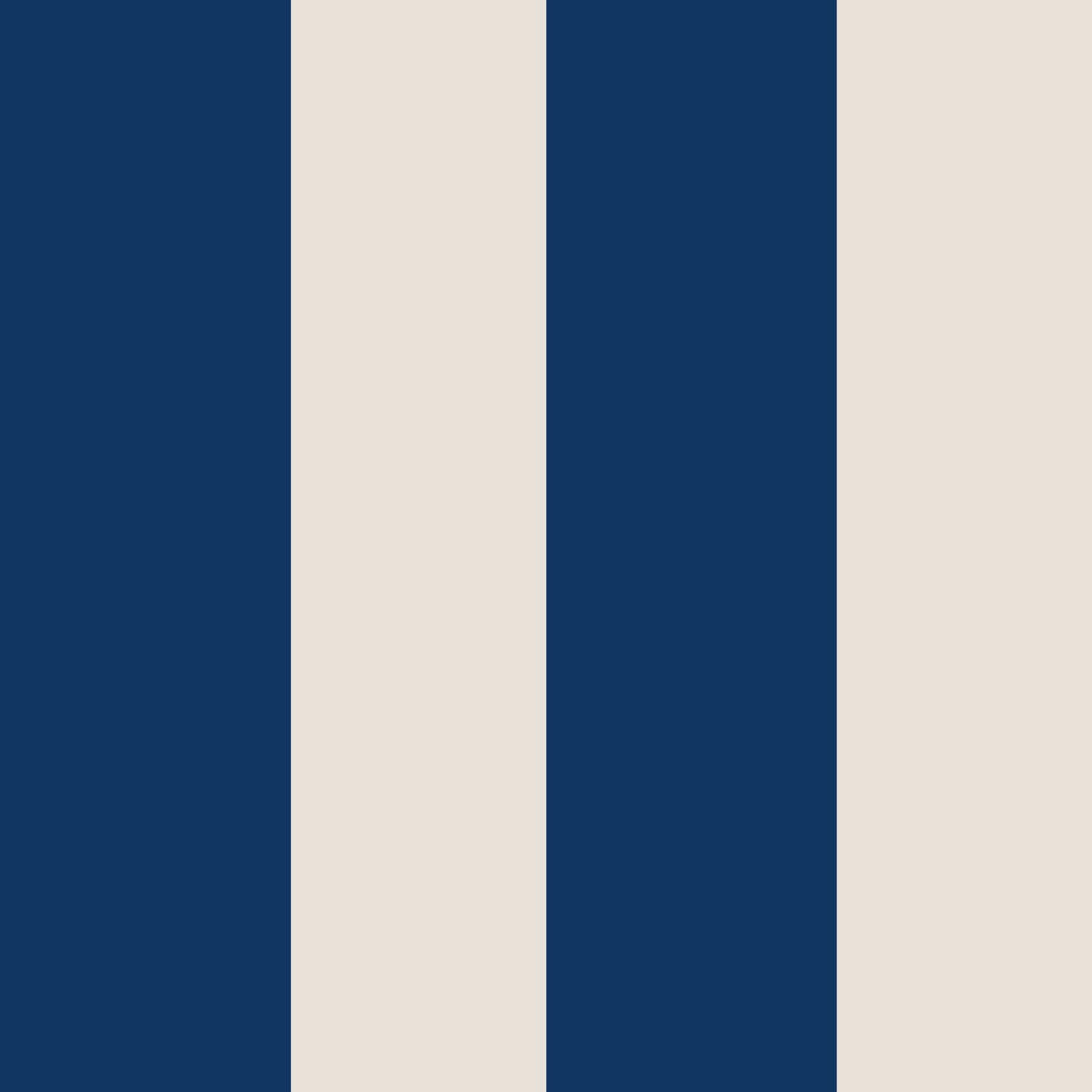 VLIESTAPETE - Streifenglanz Küstenblau - Blau, Papier/Kunststoff (52/1000cm) - Joules