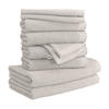 HANDTUCHSET BLISS 10-TLG - Grau, Textil (50/100cm) - MÖVE