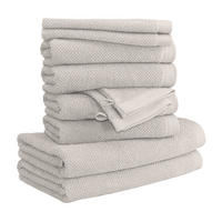 HANDTUCHSET BLISS 10-TLG - Grau, Textil (50/100cm) - MÖVE