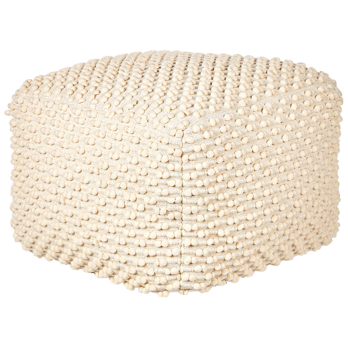 POUF Hellbeige Kingri - Beige, Naturmaterialen (50/35/50cm) - Beliani