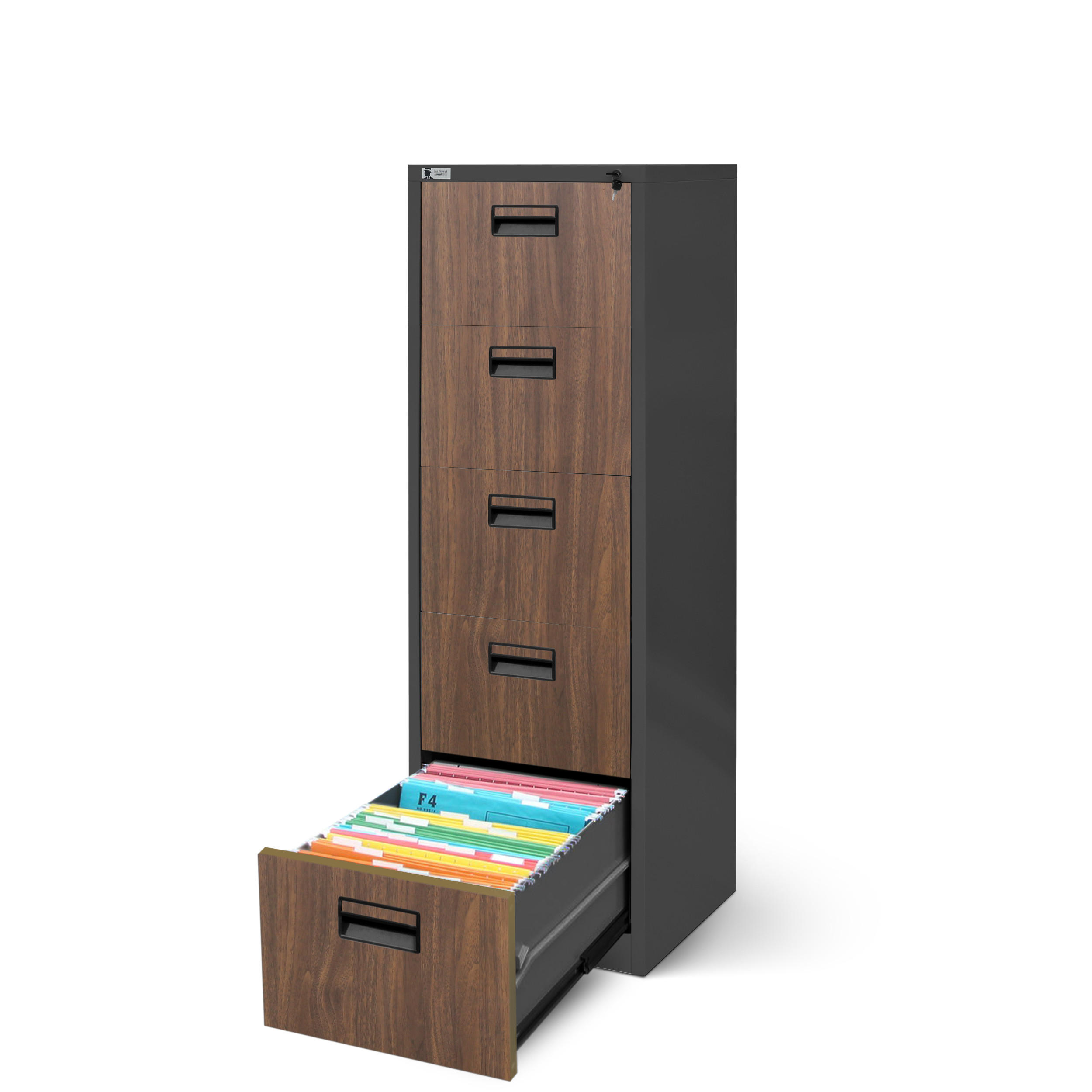 AKTENSCHRANK mit 5 Schubladen SARA V5 - Anthrazit, Metall (46/162/62cm) - Jan Nowak