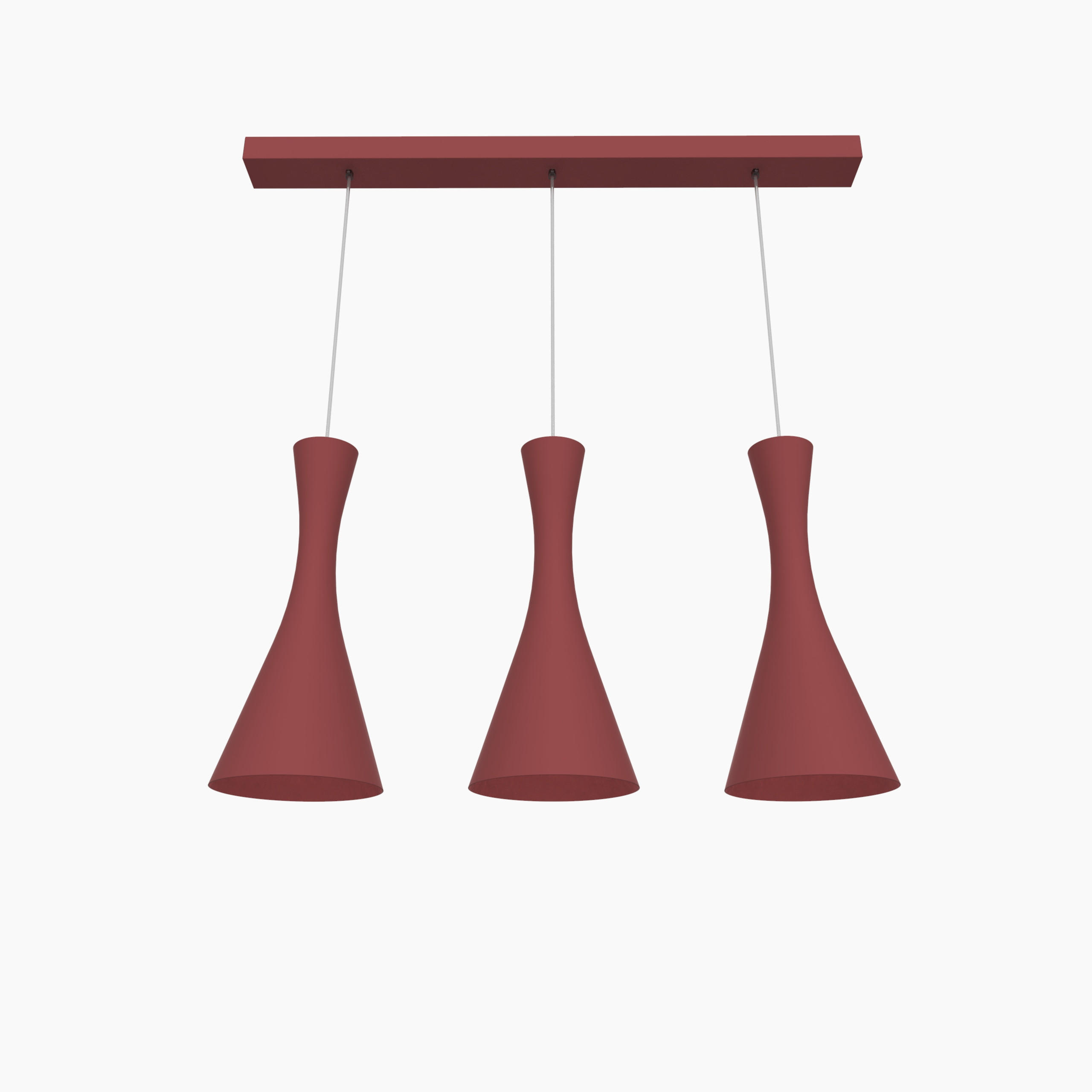 HÄNGELEUCHTE - Rot, Metall (20/100/120cm) - Lumicom