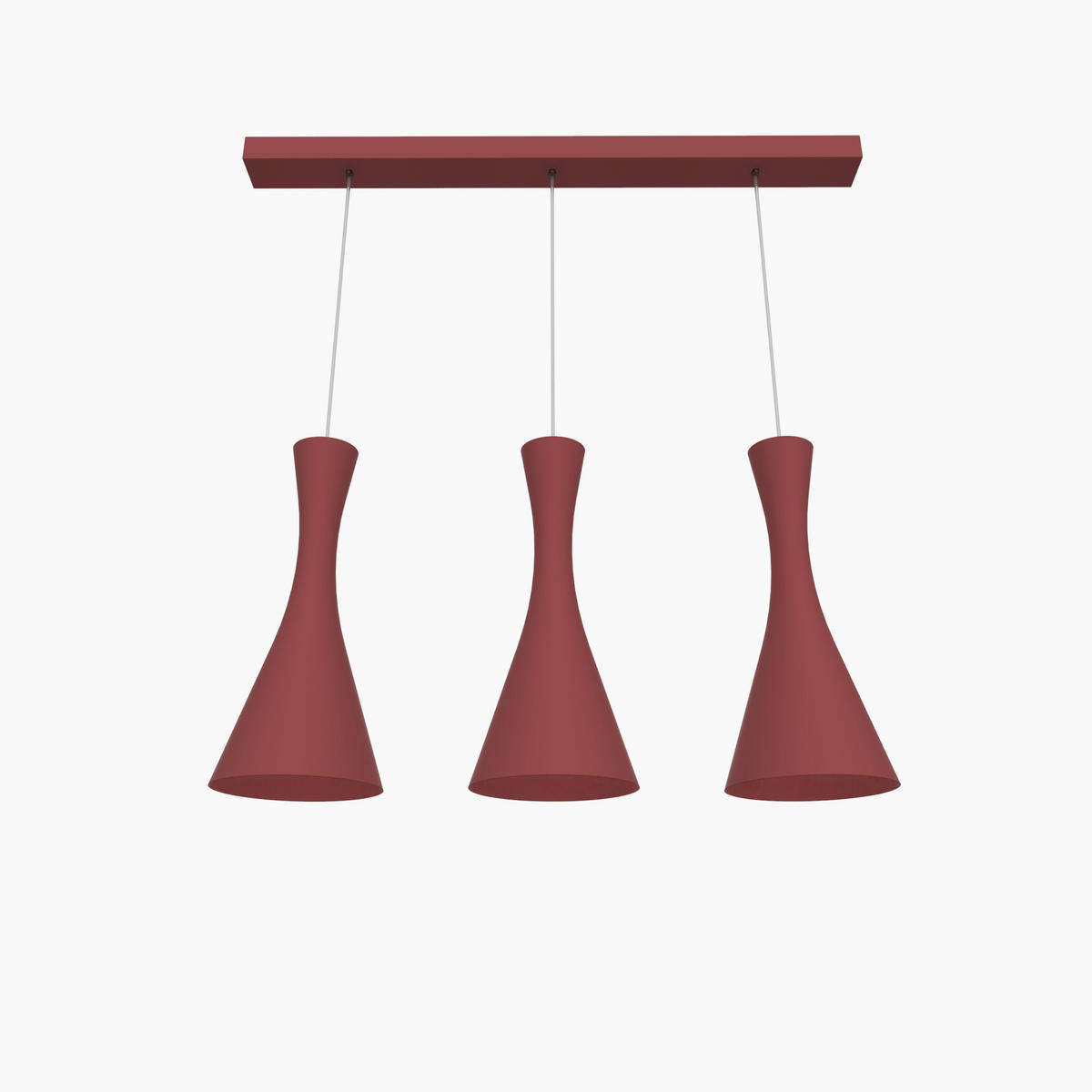 HÄNGELEUCHTE - Rot, Metall (20/100/120cm) - Lumicom