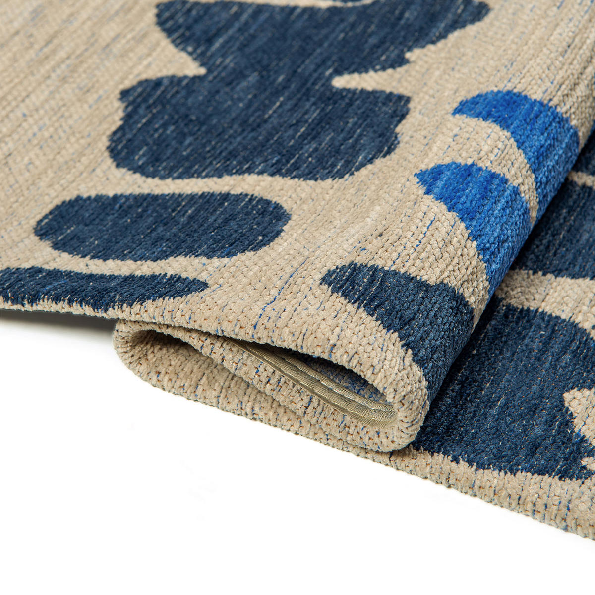 TEPPICH All In Blue Lola&Moi 80/150 cm - Blau, Kunststoff/Textil (80/150cm) - Lola&Moi