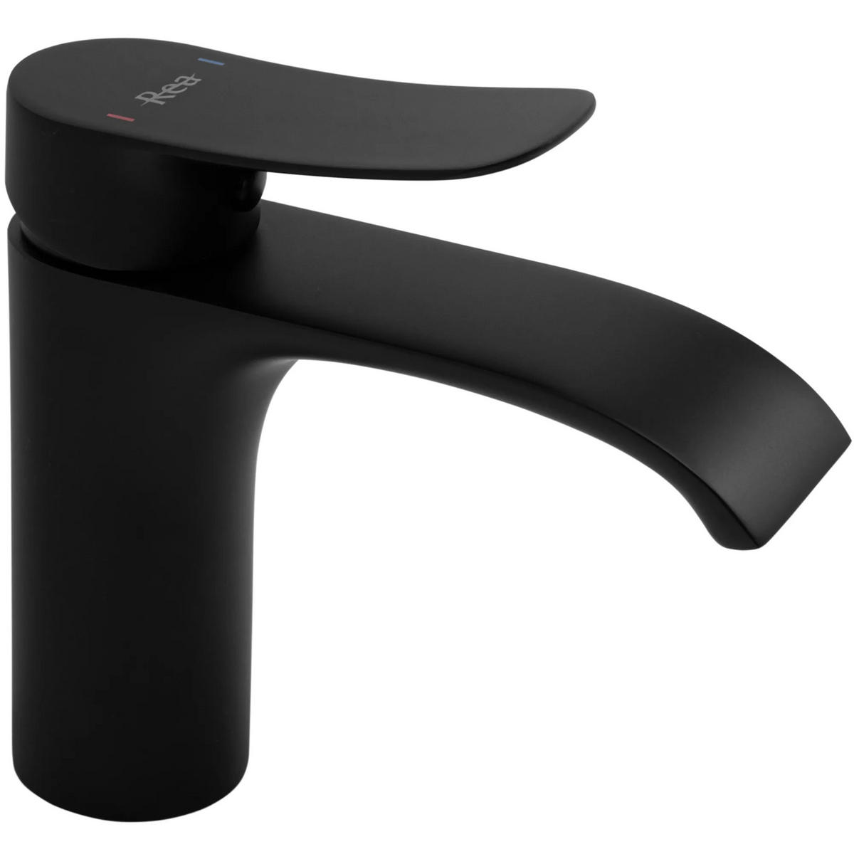 WASCHBECKENARMATUR Rea Dart Black Low - Schwarz, Metall (4.2/13/14.2cm) - REA
