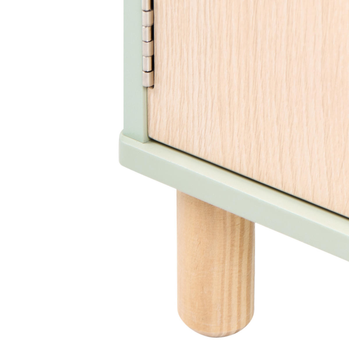 KNIHOVNA s 3 policemi 90 cm Světle zelená Nobby - světle zelená/zelená barva, kompozitní dřevo (60/90/30cm) - Beliani