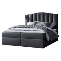 BOXBETT Lindos - Blaugrau, Holz (140/200cm) - MIRJAN24