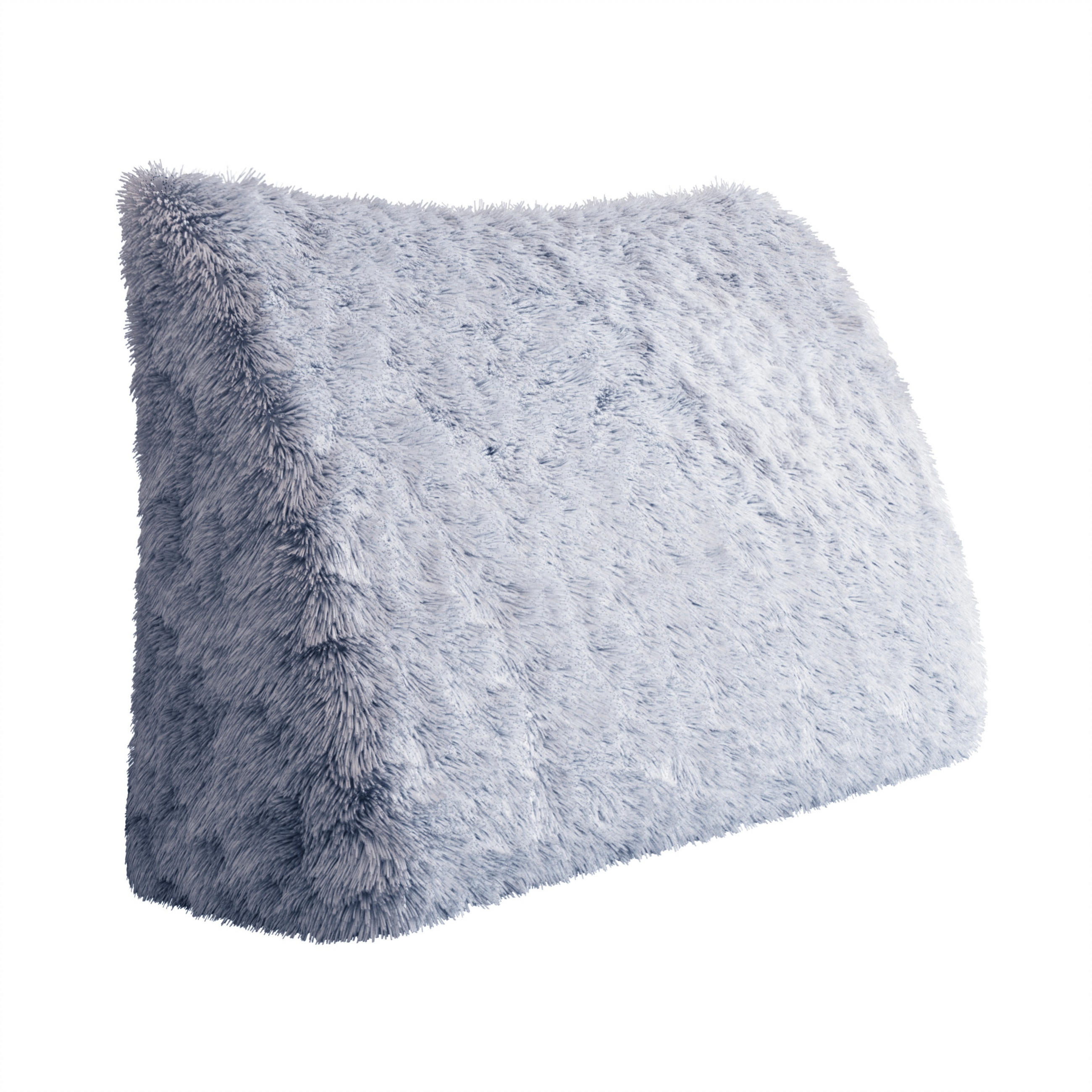 RÜCKENKISSEN Plüsch Blau grau 100 cm - Blaugrau, Textil (50/100cm) - Vercart