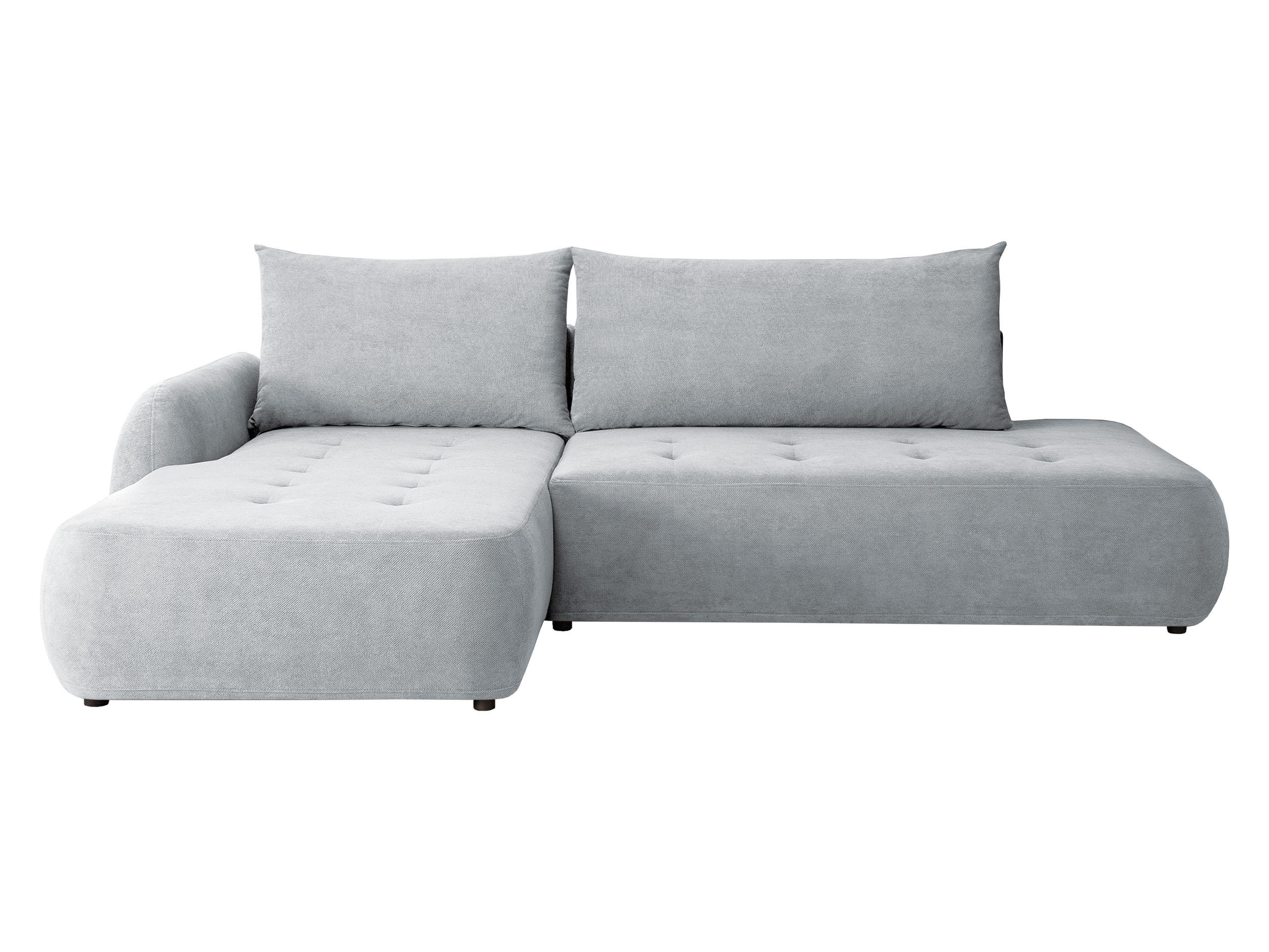 COLTAR Bueno I, Stanga - gri deschis/negru, material textil/lemn (300/185cm) - MIRJAN24