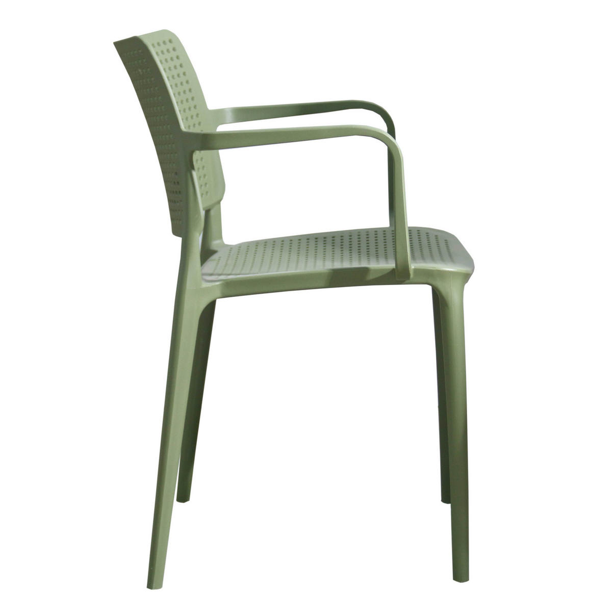 GARTENSTÜHLE 4-tlg., Kaktusgrün - Olivgrün, Textil (42/80/55cm) - Oviala