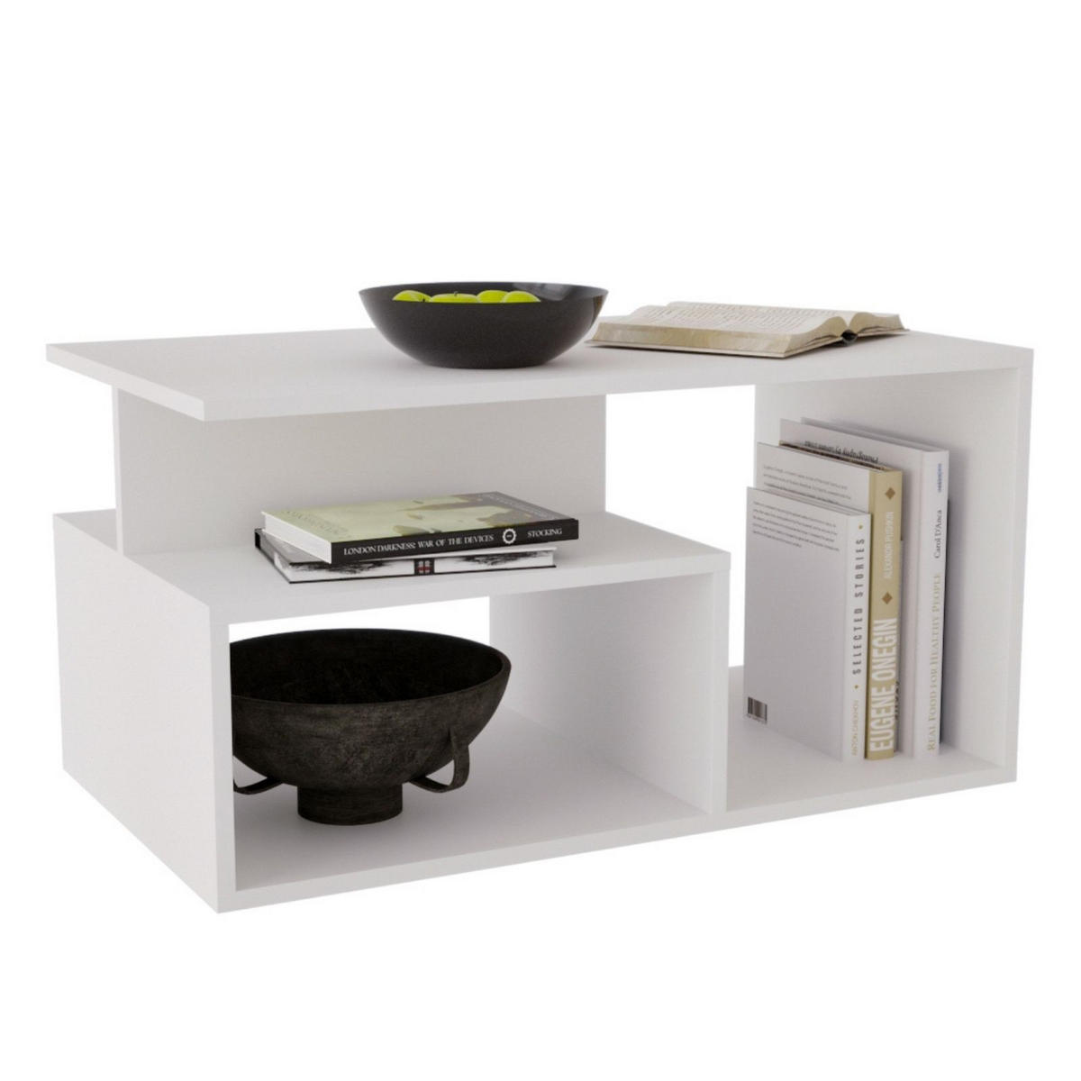COUCHTISCH Maja90 90/44/50 - Weiß, Holzwerkstoff (50/90/44cm) - RAUMHIRSCH FURNITURE