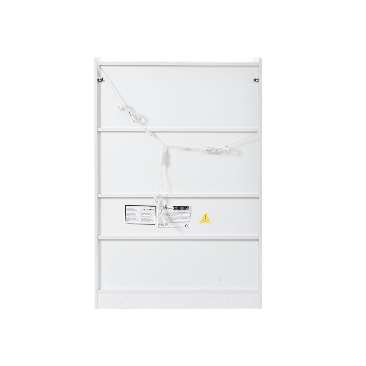 VITRINE LED Matt Glasvitrine Klapptür 120cm Weiß Standvitrine - Weiß, Holzwerkstoff (80/120/35cm) - FLIEKS