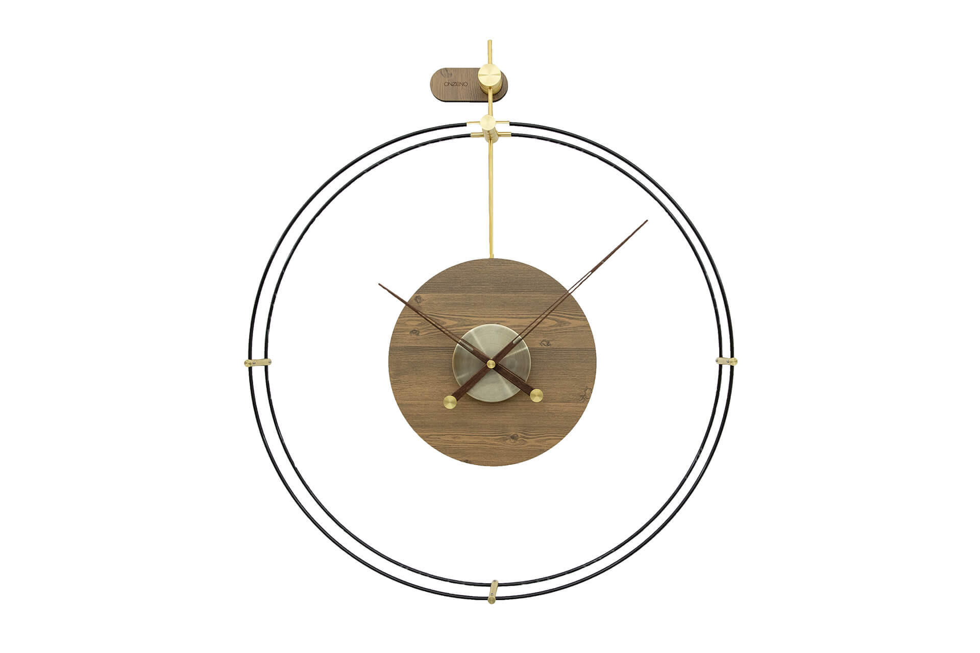 WANDUHR Design 60/60 cm - Braun, Holzwerkstoff (2.47/60/3cm) - ONZENO
