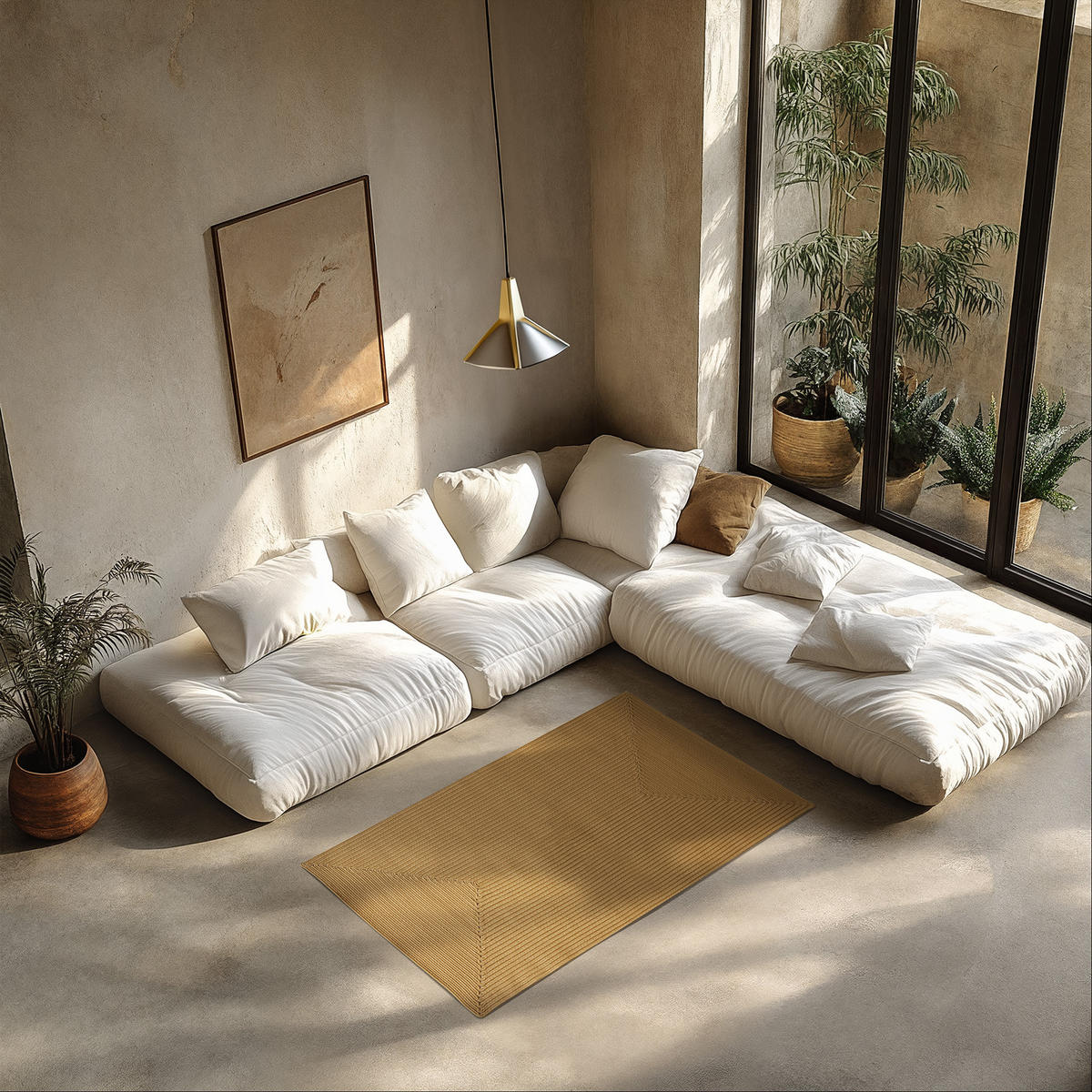 GEFLOCHTENER-TEPPICH Raya,strapazierfähig und pflegeleicht,braun - Braun, Textil (80/150cm) - tectake