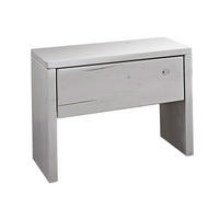 NACHTTISCH Fichte 50x33x45 weiß lackiert VANCOUVER #700 - Weiß, Holz (50/45/33cm) - Massivmoebel24