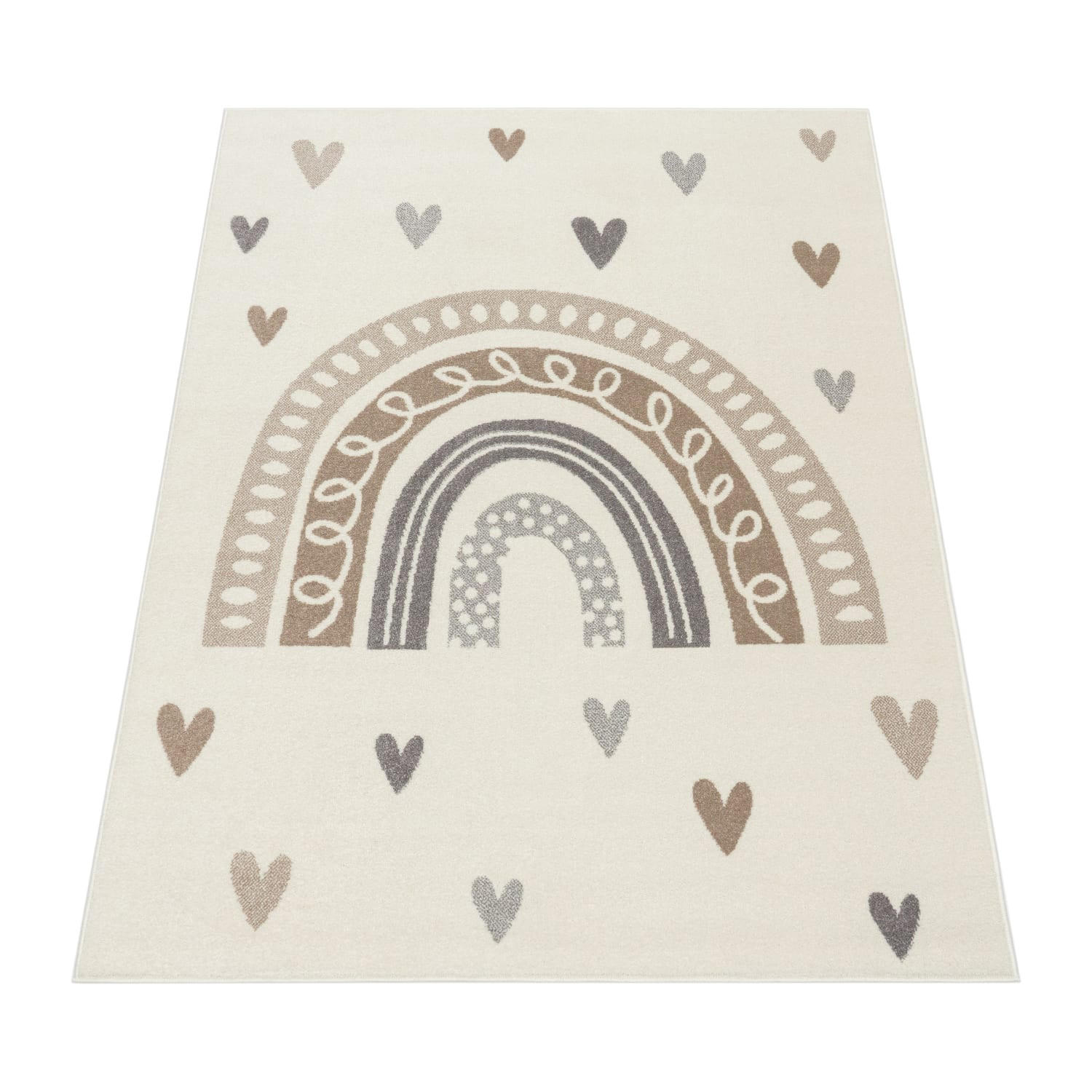 KINDERTEPPICH 133/190 cm Nino 887 - Beige, Kunststoff (133/190cm) - Paco Home