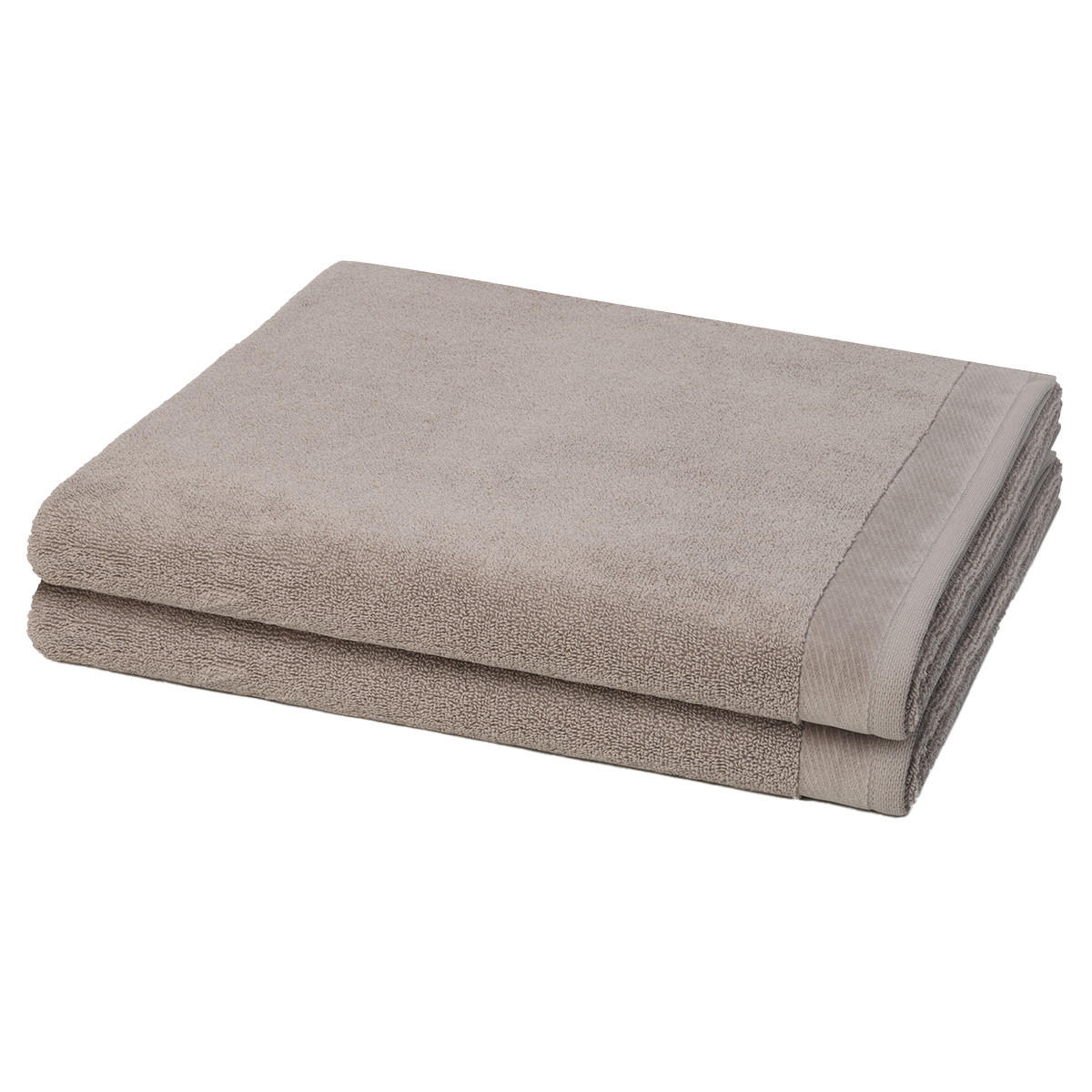 DUSCHTUCH Premium 2er-Set - Taupe, Textil (80/150cm) - MÖVE