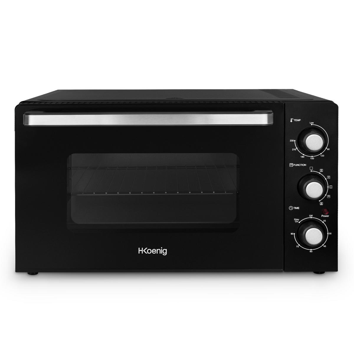 MINI-BACKOFEN FO42 Schwarz - Schwarz, Metall (40/28.5/34cm) - HKoenig