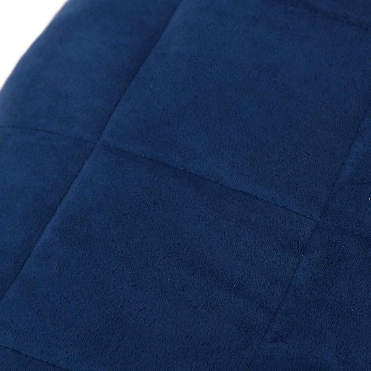 GEWICHTSDECKE Blau 155/220 Cm 7 Kg Stoff - Blau, Textil (150/220cm) - vidaXL