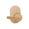 NACHTSTAND ALBA mit versteckter Aufbewahrung Oval - Eichefarben, Holz (60/55/45cm) - Woodendot