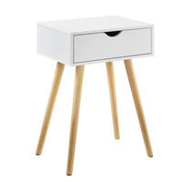 NACHTTISCH Sörby - Weiß, Holzwerkstoff (40/60/30cm) - [en.casa]